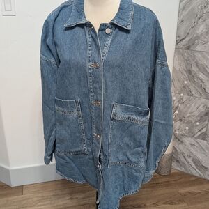 Casual Blue Denim Women's Jean Jacket